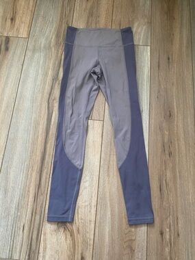 lululemon athletica Gray and Purple High-Waist Leggings